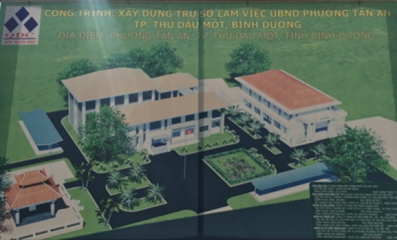 UBND PHƯỜNG TÂN AN BẾN CÁT BÌNH DƯƠNG SỬ DỤNG HỆ KHUNG THÉP NHẸ TTTRUSS