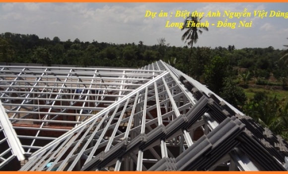Thiết kế thi công lắp dựng làm kèo mái ngói