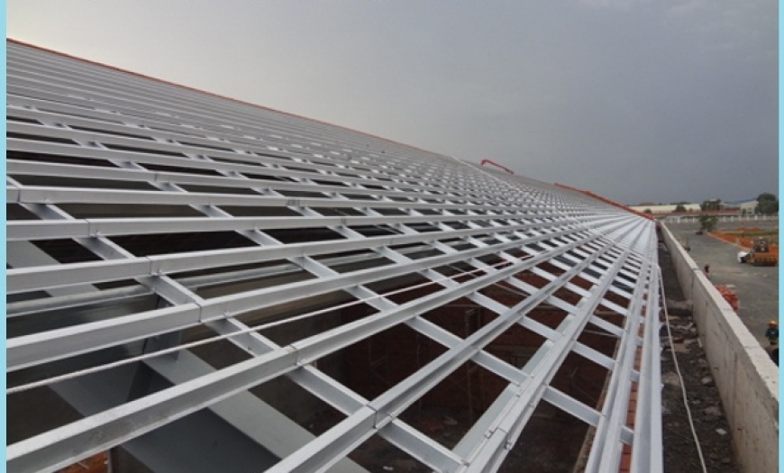 Khung kèo thép siêu nhẹ hệ 2 lớp